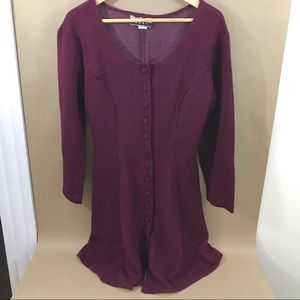 VTG Marnie West button down skater dress 90s